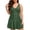 Army Green, variant on Women One Piece Swimsuit Tummy Control Halter V Neck Bathing Suit with Skirt for Beach Pool and Summer Water Activities,White,S