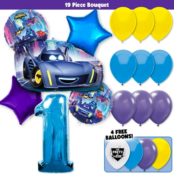 Batwheels Batman Deluxe Balloon Bouquet Kit