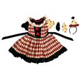 thumbnail image 5 of HOWPAY Halloween Dresses For Women Vintage Clown Dress Circus Harlequin Style Fancy Outfit For Cosplay Masquerade Carnival Party Stage Performance Halloween Costumes L, 5 of 5