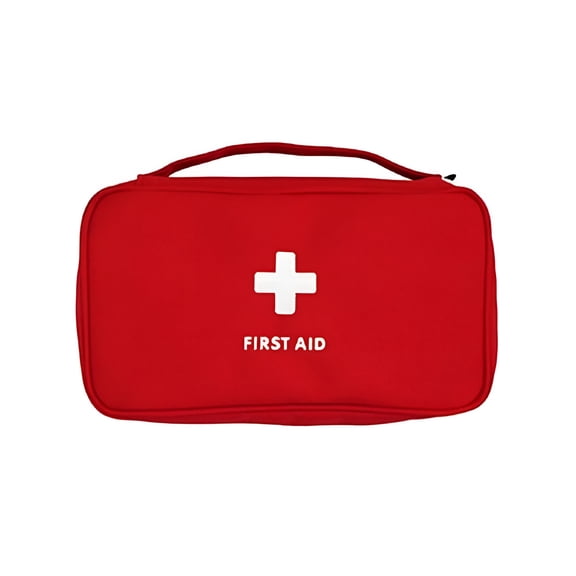 GASTROPOD First Aid Bag Empty Travel Rescue Pouch First Responder Storage Compact Survival Medicine Bag for Car Home Office Kitchen Outdoors,Red