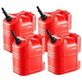 thumbnail image 1 of VEVOR Contenant de Carburant, 5 Gallons, Réservoir d'Essence avec Bec Verseur et Échelle Claire, Débit Max 15 L/min, Sécuritaire et Étanche, Contenant Plat Portable pour Liquides pour la Plupart des Voitures Motos VTT UTV, Rouge, 4 Paquets, 1 of 9