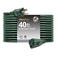 thumbnail image 1 of Cable de extensión GE de 12,2 m, resistente, 16 AWG, 3 puntas, verde, 1 of 5