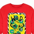 thumbnail image 3 of The Lion King - Wild & Free Simba - Toddler & Youth Long Sleeve Graphic T-Shirt, 3 of 5