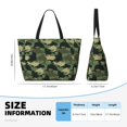 thumbnail image 4 of Xecao Camouflage Shark for versatile beach bag for women includes zipper pockets and waterproof material, ideal for vacations and adventures., 4 of 7