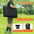 thumbnail image 5 of KFFKFF Portable Folding Bench, 6-Seat Foldable Sideline Seating with Side Pockets and Carry Bag, Lightweight 600D Oxford Fabric for Soccer, Baseball, Camping, Outdoor Activities, Black, 5 of 9
