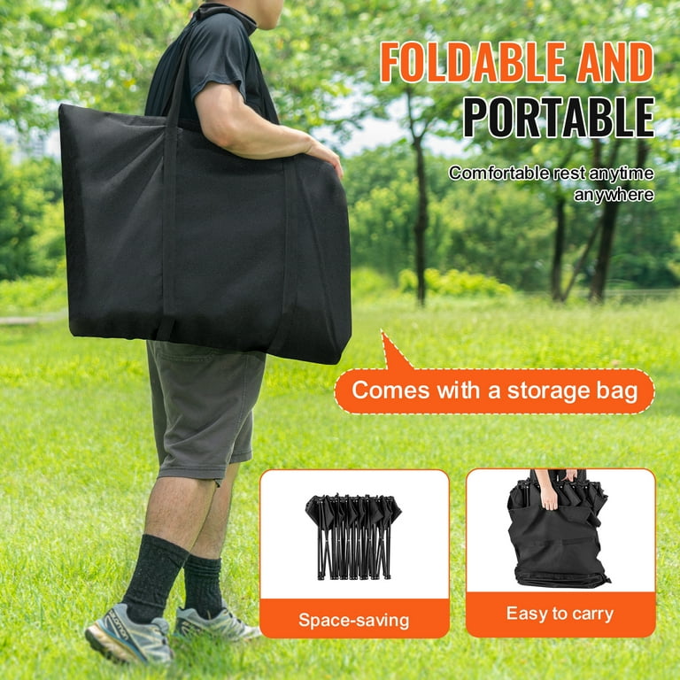 SKYSHALO Portable Collapsible Bench 6 Person Seating Foldable Team Bench for Outdoors Includes Carrying Case Ideal for Soccer Camps Fishing Quick Setup No Assembly Required Black Walmart