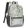 thumbnail image 5 of 17 Inch Lightweight Backpack,PVC Waterproof Oxford Fabric, Ergonomically Designed, with Large Capacity, Floral Flowers Print, 5 of 5