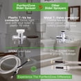 thumbnail image 2 of Multifunctional Hand-held Bidet Spray, Bathroom Diaper Shower, Hose and Accessories - Bidet Hand-held Toilet Sprinkler with Dual Spray Function (Silver), 2 of 7