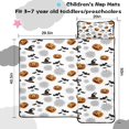 thumbnail image 5 of White Halloween Pumpkins Bats and Witch Hats Toddler Nap Mats for Kids Preschool,50"x20" Sleeping Mat Bag or Kids,Toddler Sleeping Bag,Toddler Nap Mat or Daycare, 5 of 6
