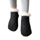 thumbnail image 1 of Calcetines de Navidad Gibobby coloridos forrados de vellón acogedor negro unitalla, 1 of 4