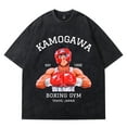thumbnail image 4 of Hajime no Ippo T-shirts Kamogawa Boxing Gym Merch Vintage Wash Tee Unisex Fashion Streetwear Short Sleeve Top, 4 of 5