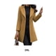 thumbnail image 5 of Minnieouse Manténgase cómodo y elegante en la chaqueta de abrigo de mujer de moda Otoño Invierno abrigos de mujer abrigo de manga larga Abrigos y chamarras caqui XXL, 5 of 5