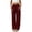 #07 Wine 【Mix & Match: Stock Up on Your Favorite Colors】, variant on Women's Soft Nylon Spandex Stretch Pants, Mid-Waisted Tummy Control Wide Leg Fit, With Functional Side Pockets, Running, Walking, Yoga, Workout & Everyday Casual | TruHer,Army Green L