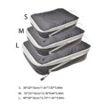 thumbnail image 5 of Bolsa De Almacenamiento De Viaje Organizador de viaje Gran capacidad Extensible Travel Essentials (Mate) Negro 3 piezas, 5 of 5