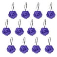 thumbnail image 1 of Keimprove 12 Pcs Shower Curtain Hooks Set Rose Flower Shower Curtain Hooks Anti-rust Decorative Resin Hooks Decoration for Bathroom Baby Room Bedroom Living Room, 1 of 6