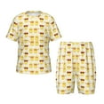 thumbnail image 1 of Lsque Ensemble de Pyjama Léger 2 Pcs en Coton Motif Canard Jaune Mignon pour Filles - Très Grand, 1 of 6