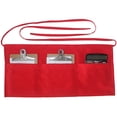 thumbnail image 2 of Toptie 3 Deep Pockets Waist Apron, Restaurant Half Aprons For Waiter, Chef, Baker, Servers, Polyester Cotton, 24"W x 12"H-Red-12 Pcs, 2 of 8