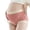 Watermelon Red, variant on Gyujnb Full Over Belly Wide High Waist Maternity Briefs Vertical Ribbed Soft Stretch Cotton Light Contrast Trim Curved Support Underwear All Stage Pregnancy,XL