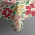 thumbnail image 5 of Pioneer Flower Floral Print Pattern Square Tablecloth,Waterproof Square Table Cover,Wipeable Spillproof Washable Table Cover for Home Kitchen Party Decor 42"X42"(107x107cm), 5 of 6