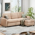 thumbnail image 1 of homete6 73.6" Convertible Sectional Reversible Sofa Couch, Sleeper Sectional L-Shaped Couch 3-Seat Sofa with Reversible Chaise for Small Space,Dark Gray, 1 of 18