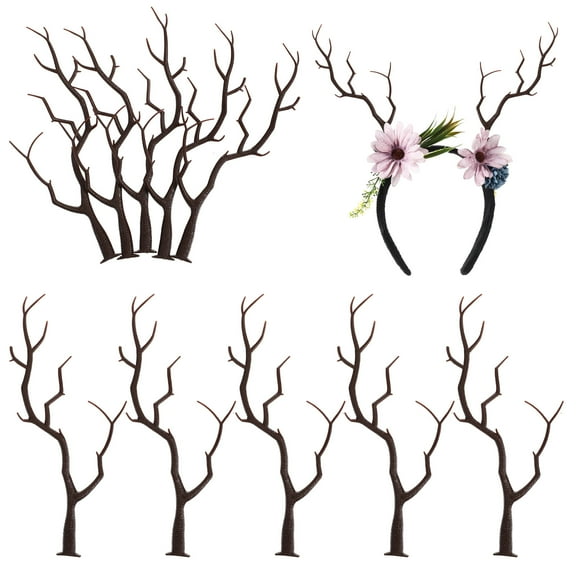 Clispeed 10Pcs Artificial Antler Branches Black DIY Tree Twigs Vase Filling for Unique Home Decor