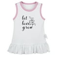 thumbnail image 1 of Let Love Grow Funny Dresses For Baby, Newborn Babies Skirts, Infant Princess Dress, 0-24M Kids Graphic Clothes (White Sleeveless Dresses, 0-6 Months), 1 of 4