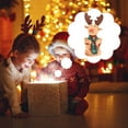 thumbnail image 5 of ​6.3" Rotating Dancing Reindeer Christmas Toy - Interactive Singing Deer Decor with Lights, Battery Operated red, 5 of 6
