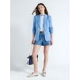 thumbnail image 2 of Free Assembly Women's Patch Pocket Denim Shorts, 3" Inseam, Sizes 0-18, 2 of 5