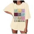 thumbnail image 1 of HUITKMM T-Shirt pour Femmes Chemises de Livre pour Femmes Surdimensionné dans Mon T-Shirt Bookish Décontracté à Manches Courtes T-Shirt de Lecture Hauts, 1 of 4