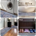 thumbnail image 3 of Boho Kitchen Rug Sets 3 Piece Farmhouse Rugs and Runners Non Slip Washable Floor Mat Carpets for Entryway Hallway Laundry Living Room(r-blues), 3 of 6