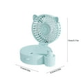thumbnail image 3 of Portable Handheld Fan Misting Fan Air Conditioner Fan Low Noise USB Chargeable Chiller With 3-Speed Desk Fan With Multi-color Changing LED Lights For Dormitory,Home Office Bedroom and Travel, 3 of 7