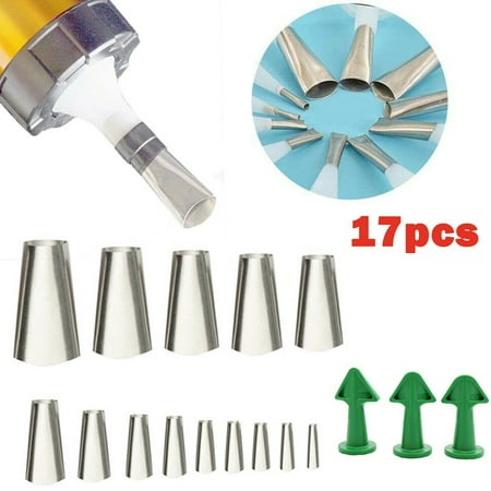 

17pcs Caulking Finisher Caulk Nozzle Applicator Sealant Finishing Scraper Tools