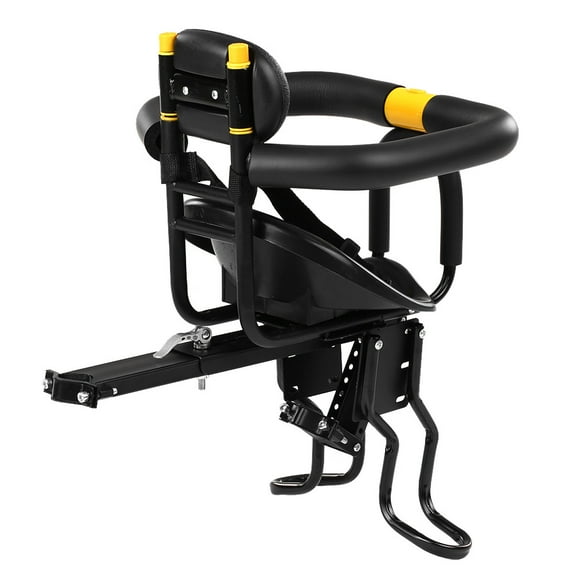 Amdohai Safety Child Bicycle Seats Bike Front Baby Seats Kids Saddle with Foot Pedals Support Back Rest for MTB Road Bike Bicycle