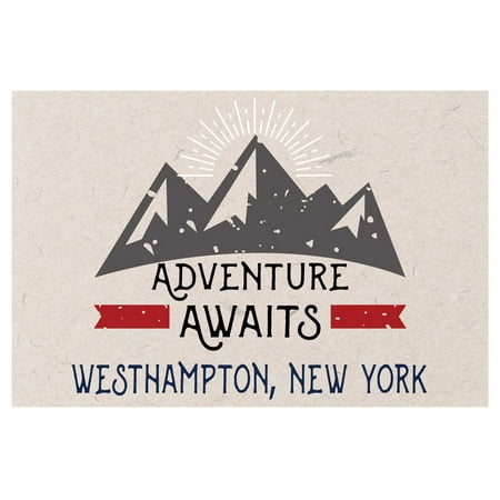 

Westhampton New York Souvenir 2x3 Inch Fridge Magnet Adventure Awaits Design