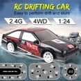 thumbnail image 3 of AIGIA RC Drift Car 1/24 2.4GHz 4WD Remote Control Sport Racing On-Road Vehicle with LED Light for Kids Gift, 3 of 7