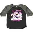 thumbnail image 3 of Inktastic My Grandma Loves Me Unicorn Girls Toddler T-Shirt, 3 of 5