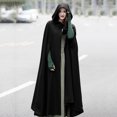 thumbnail image 5 of Hooded Cloak,Button Costume Cloak Button Women Winter Cloak Winter Cloak Button Costume, 5 of 6
