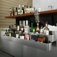 thumbnail image 5 of AmGood 48 in. Double Tier Stainless Steel Speed Rail Rack for Commercial Bars, NSF, 5 of 6