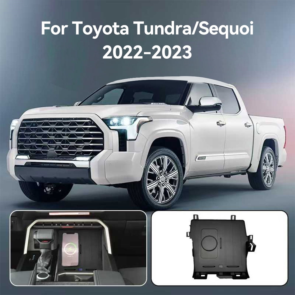 Aotsr AI car Auto wireless charger for Toyota Tundra/Sequoi 2022-2023 Intelligent Infrared Fast Wireless Charging