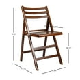 thumbnail image 2 of Linon Shane Folding Wood Dining or Side Chair, Set of 2, Walnut, 2 of 13