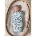 thumbnail image 3 of Modern Moments by Gerber Baby Boy XL Ultra Soft & Stretchy Swaddle Blankets, 2-Pack, Woodland Blue, 3 of 10