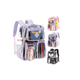 thumbnail image 1 of Mochila Transparente Escolar Gran Capacidad Impermeable Viaje Niños Estudiantes Xtellar rosa, 1 of 3