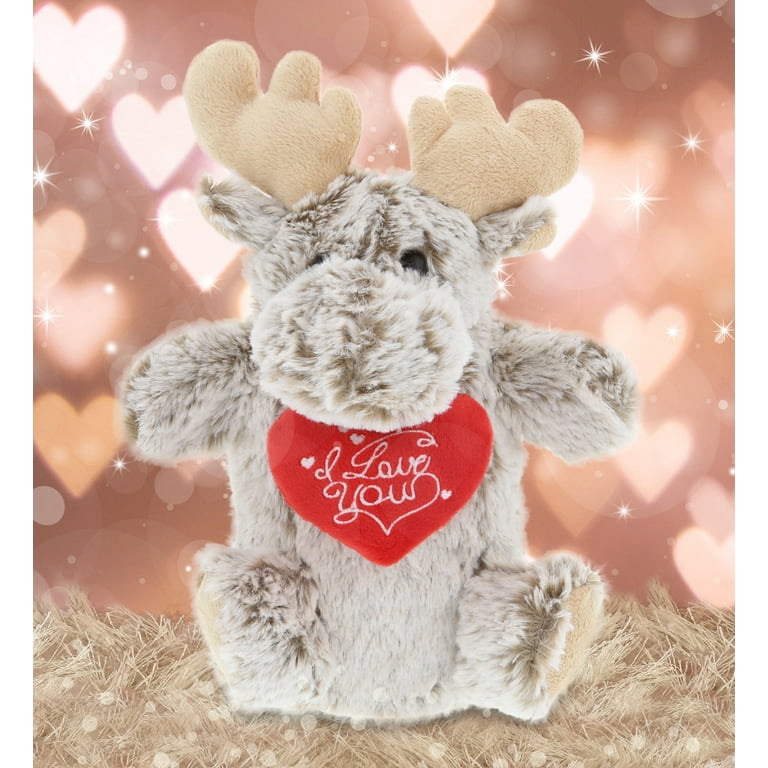 DolliBu I Love You Valentine Plush Wolf - 6" Personalized Stuffed Animal With Heart, Great Gift For Valentine's Day Or Birthday