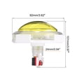 thumbnail image 2 of Unique Bargains Starts Arcade Buttons ABS Transparency Octagonal Box Convex Round for Game Console DC 12V Yellow, 2 of 7