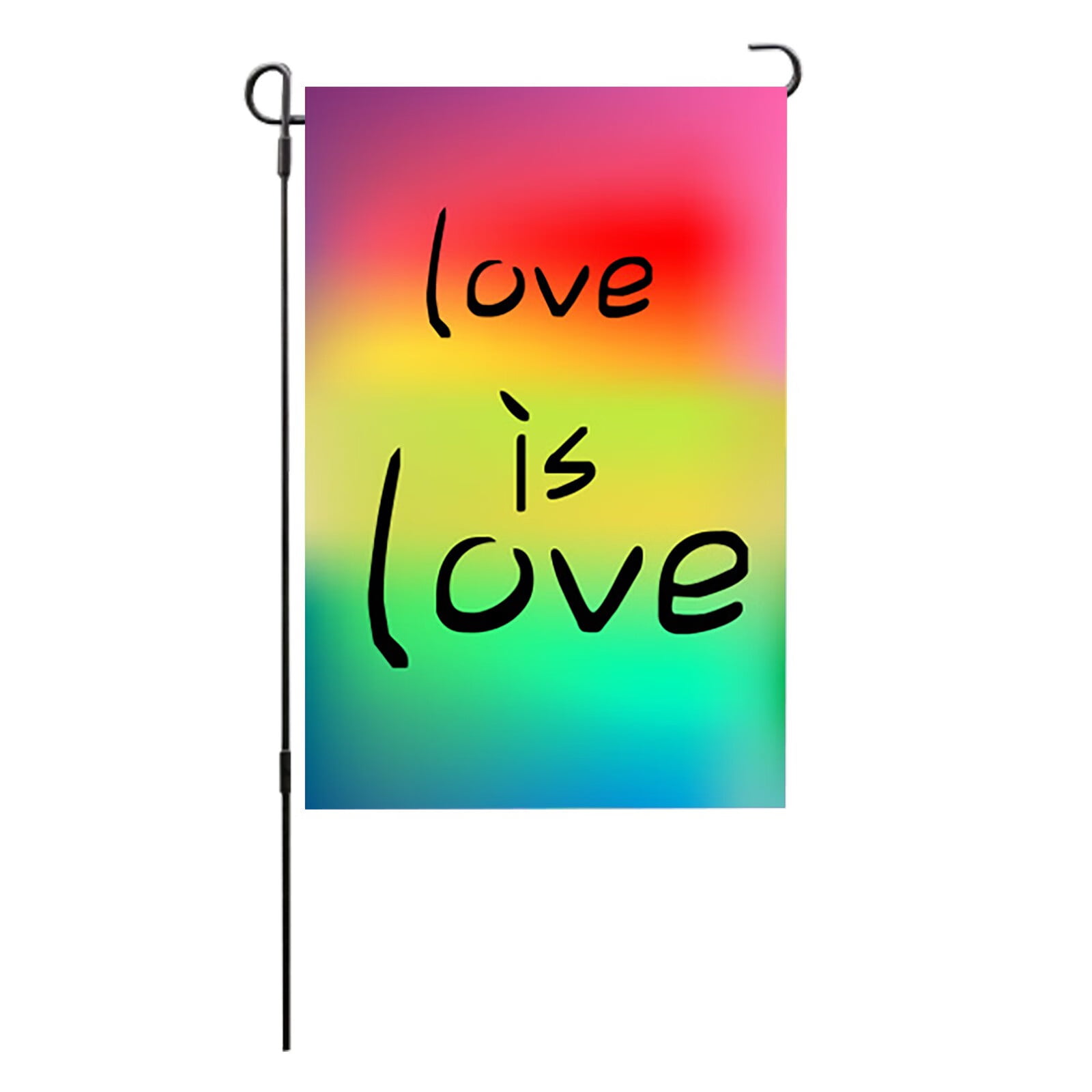 George Love Is Love Rainbow Garden Flag Vertical Double Sided Pride Gay Pride Lgbt Pansexual
