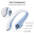 thumbnail image 3 of Ventilador portátil para colgar en el cuello, manos libres, sin aspas, recargable, 2400 mAh, 3 of 8