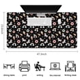 thumbnail image 5 of Long Mouse Pads for Desk,Black Cartoon Unicorn Dessert Rainbow Desk Mats on Top Of Desks, Desk Mouse Pad Extra Large with 3mm Non-Slip Base and Stitched Edge for Gaming,Work,Home 47.3"x23.6", 5 of 5