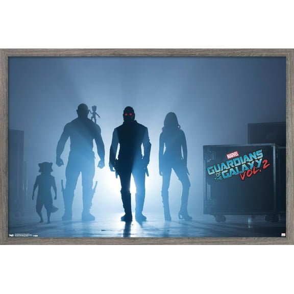 Marvel Cinematic Universe - Guardians of the Galaxy 2 - Teaser Wall Poster, 22.375" x 34", Framed