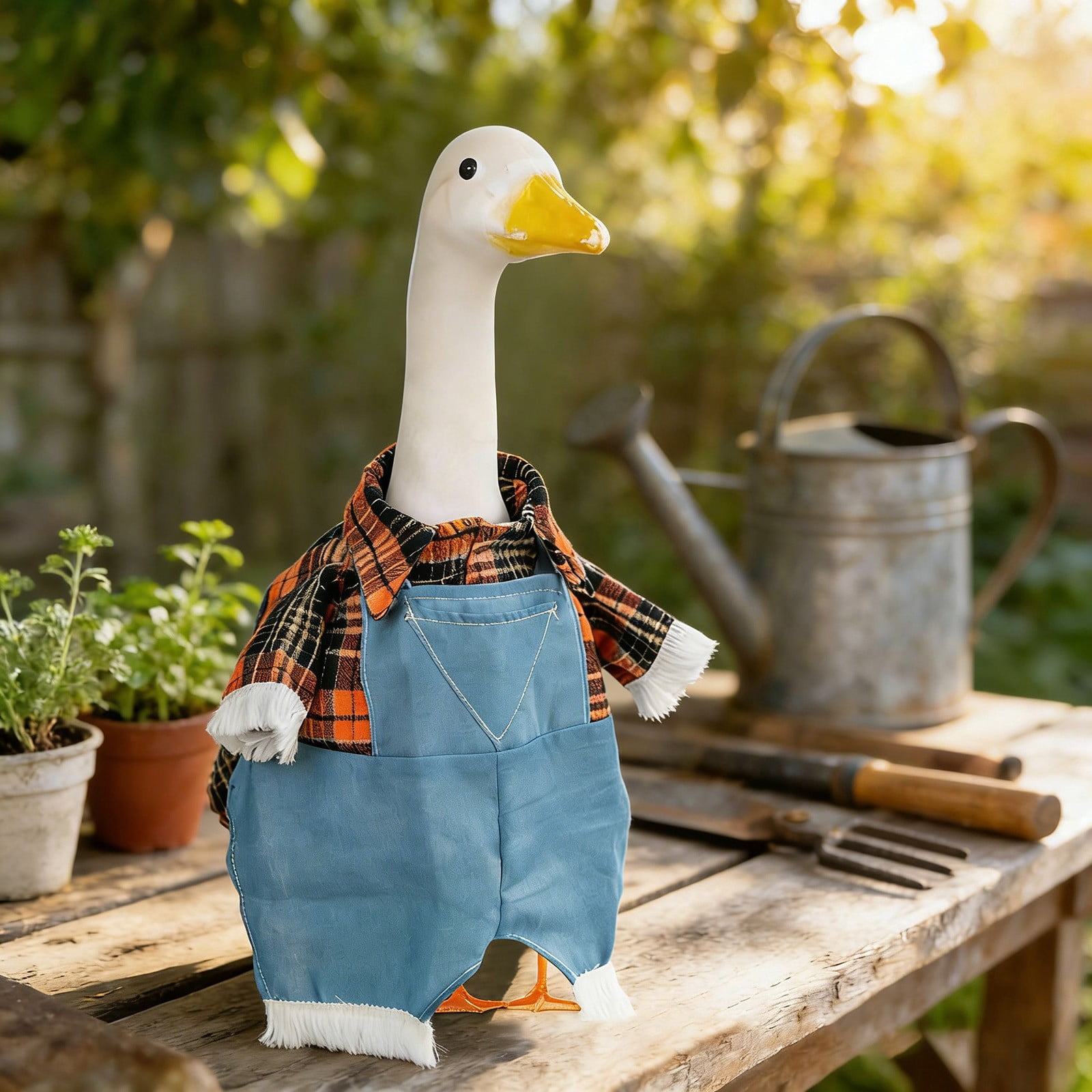 Porch Goose Outfits, for Daily Holiday Halloween, Thanksgiving, Christmas, St. Patrick's Day, Easter, 4th of July Goose Outfits for Patio Yard Garden Decor, Porch Goose Decorations