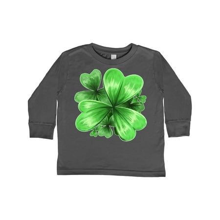 

Inktastic Painted Clover Patch- shamrocks for St. Patricks Day Gift Toddler Boy or Toddler Girl Long Sleeve T-Shirt